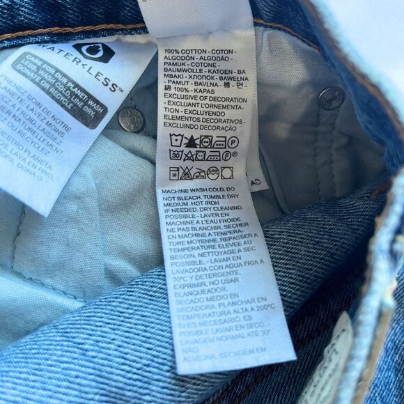 LEVI'S 501 "81 MEDIUM WASH BUTTON FLY STRAIGH LEG JEANS - 27 X 31 - Picture 12 of 12